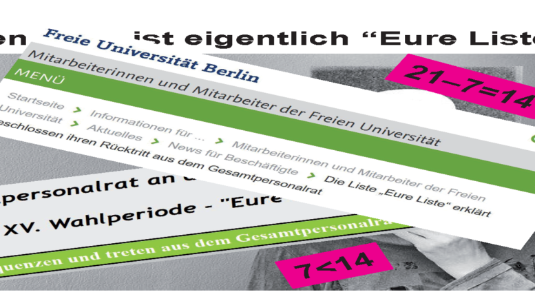 Zum Rücktritt von “Eure Liste”